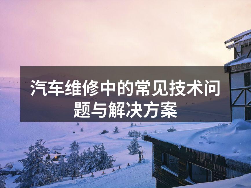 汽车维修中的发动机检查